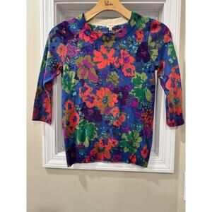 J. Crew Floral Sweater